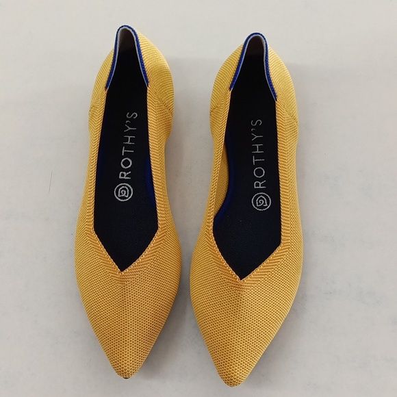 Rothy's Shoes - Rothy’s BNWOB “The Point” Marigold Flats